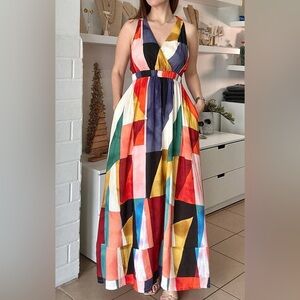 Open Back Halter Maxi Dress